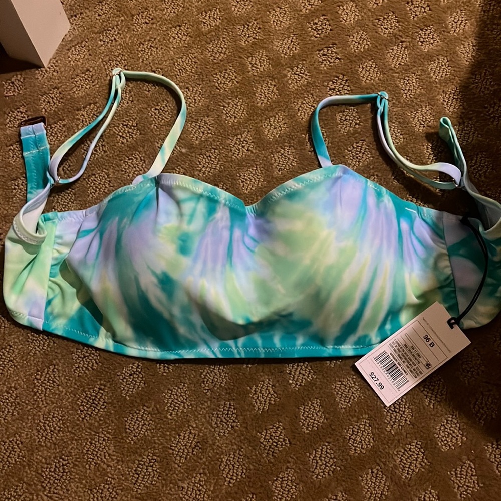 tie dye swim top